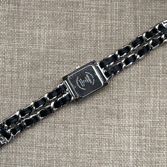 Gruen Ladies Wristwatch Black Leather Silver Tone Quartz Women Watch main image 8